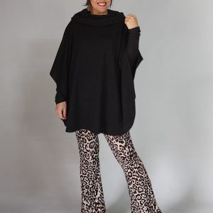 Donna Poncho With Roll Neck – Medium