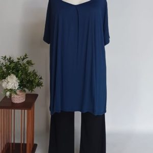 Alida Tunic Top 3XL – Blue Grey Viscose