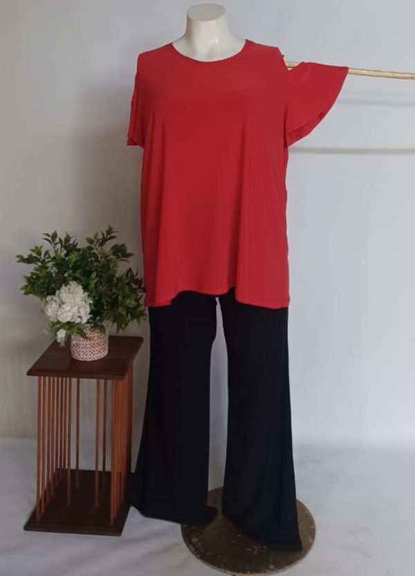 Anja Tunic Top 3XL – Red BonBon - Image 2