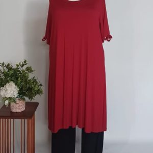 Anja Tunic Top 5XL – Red Viscose