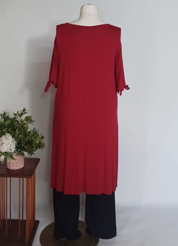 Anja Tunic Top 5XL – Red Viscose - Image 4