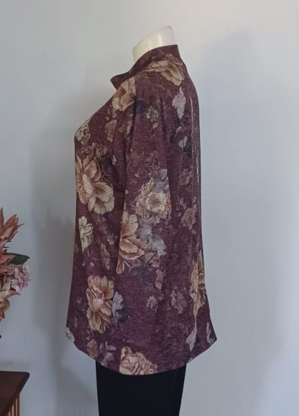 Anja Tunic Top 3XL — Rosewood Romance Montley - Image 2