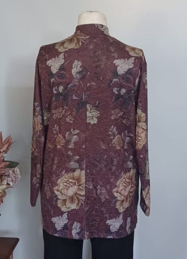 Anja Tunic Top 3XL — Rosewood Romance Montley - Image 3